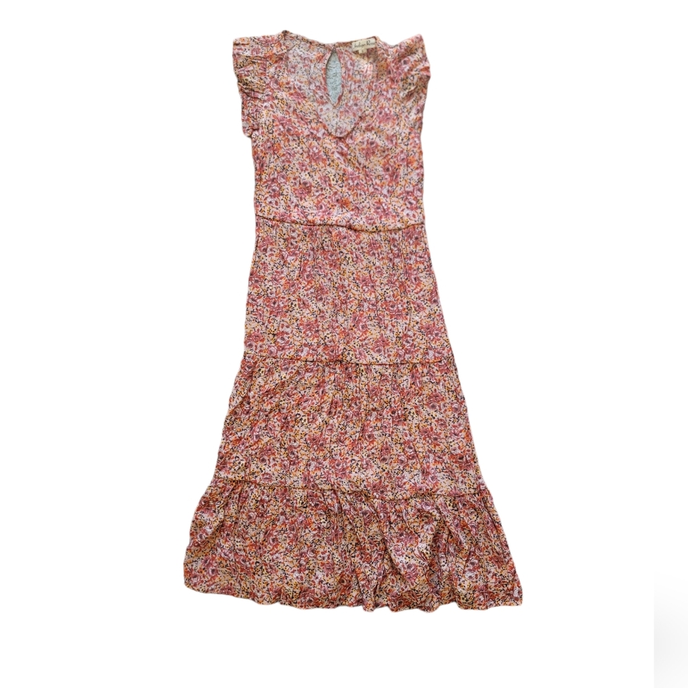 Indigo rose summer maxi dress floral, long